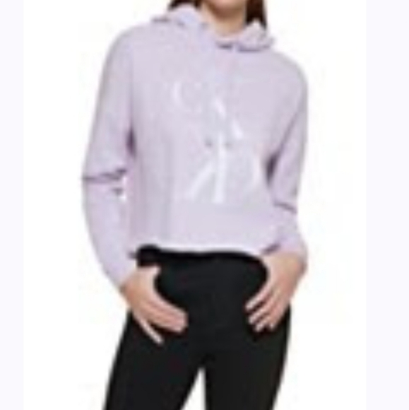 Calvin Klein Jeans Logo Hooded Women's Sweatshirt - Picture 3 of 4